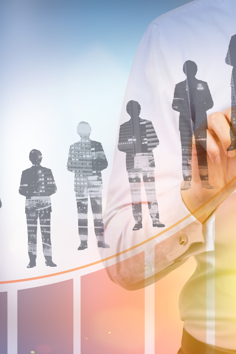 A chart of career growth